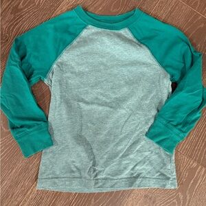 Cat & Jack Teal Raglan Long-Sleeve Tee